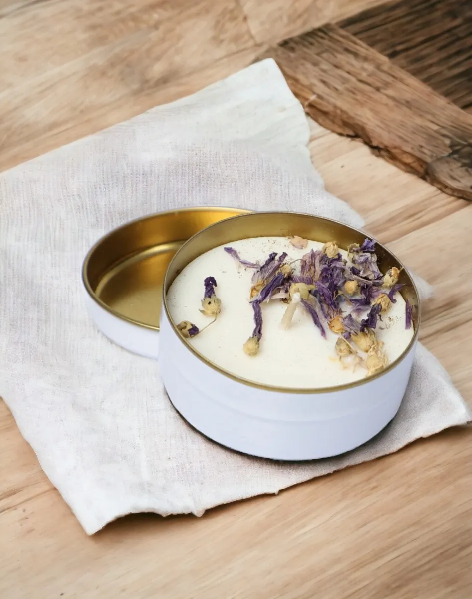 Believe Your Aura Organik Soya Wax Lavanta Çiçekli Lavanta Kokulu Mum MTNTNK350310-10