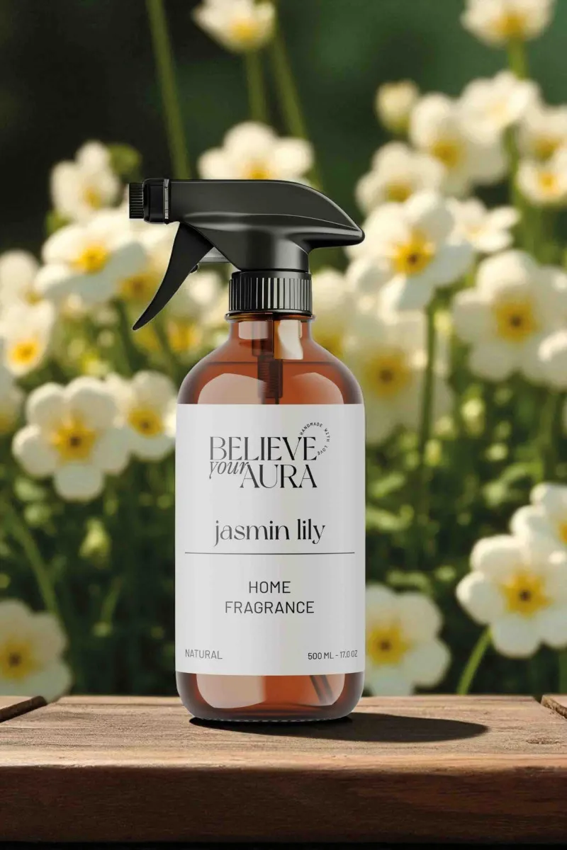 Believe Your Aura Bitkisel Jasmin Lilly Kokulu Doğal Oda Spreyi ODASJSL-551