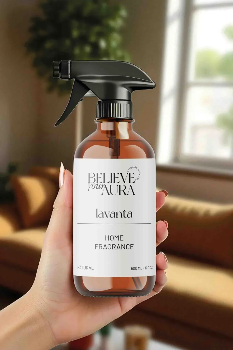 Believe Your Aura Bitkisel Lavanta Kokulu Doğal Oda Spreyi ODASLVN-607