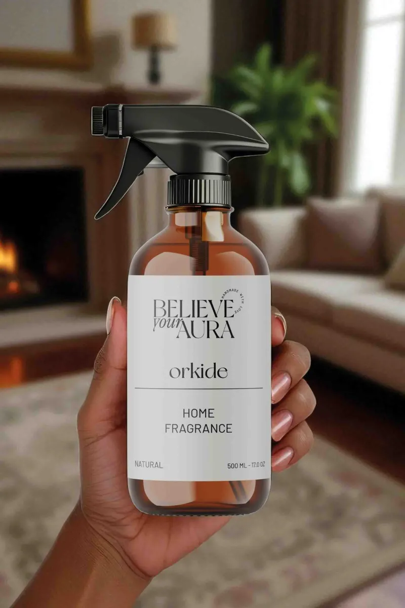 Believe Your Aura Orkide Oda Spreyi - Bitkisel Orkide Kokulu Doğal Oda Spreyi ODASORK-802
