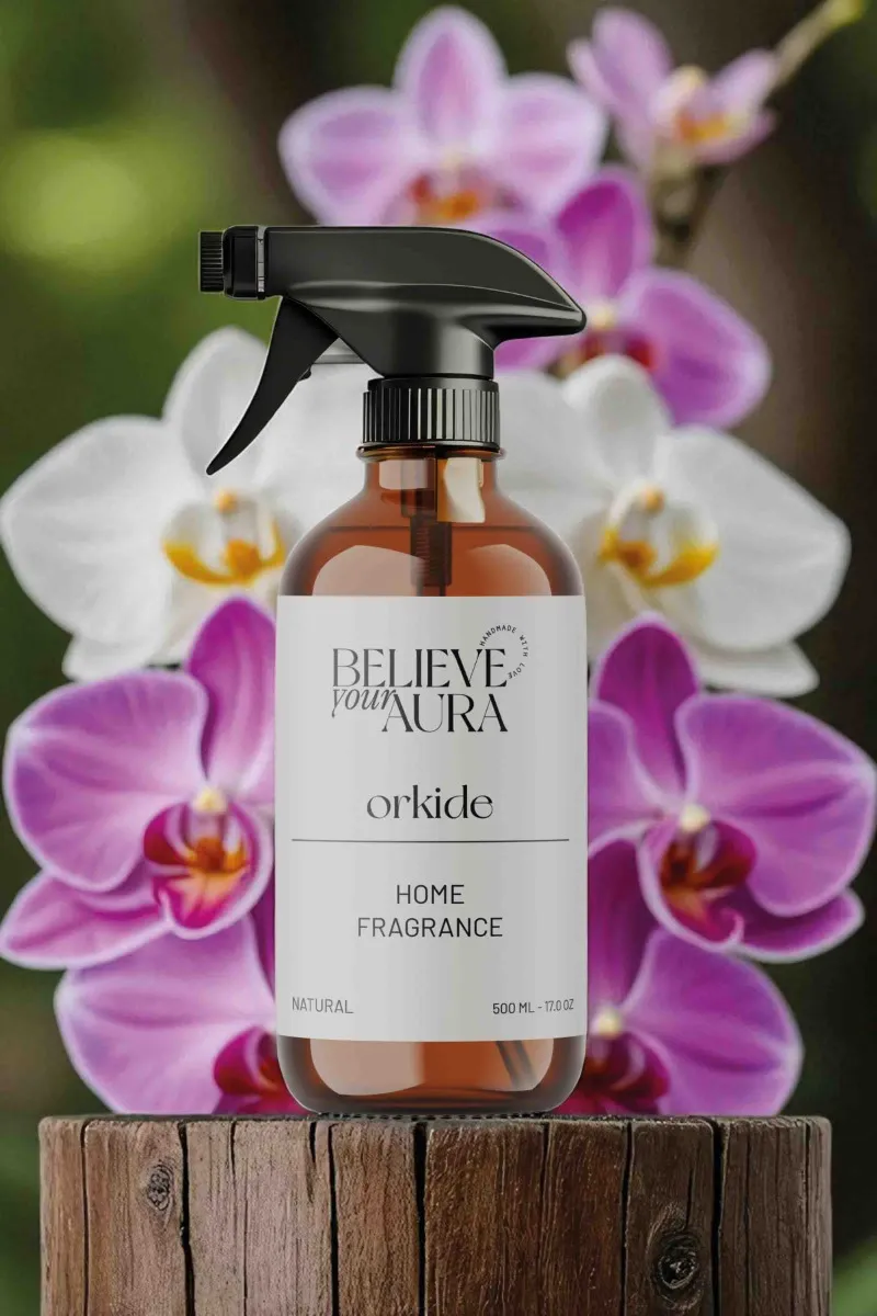 Believe Your Aura Orkide Oda Spreyi - Bitkisel Orkide Kokulu Doğal Oda Spreyi ODASORK-802
