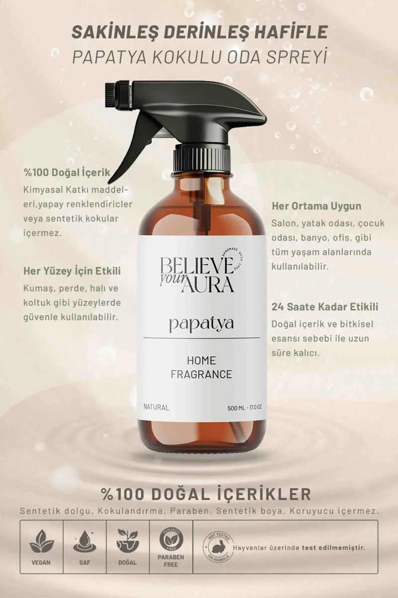 Believe Your Aura Bitkisel Papatya Kokulu Doğal Oda Spreyi ODASPPT-852