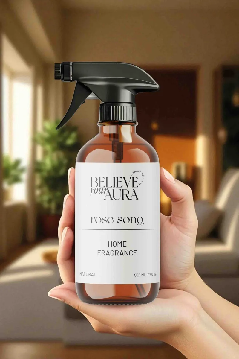 Believe Your Aura Bitkisel Rose Song Kokulu Doğal Oda Spreyi ODASRSS-901