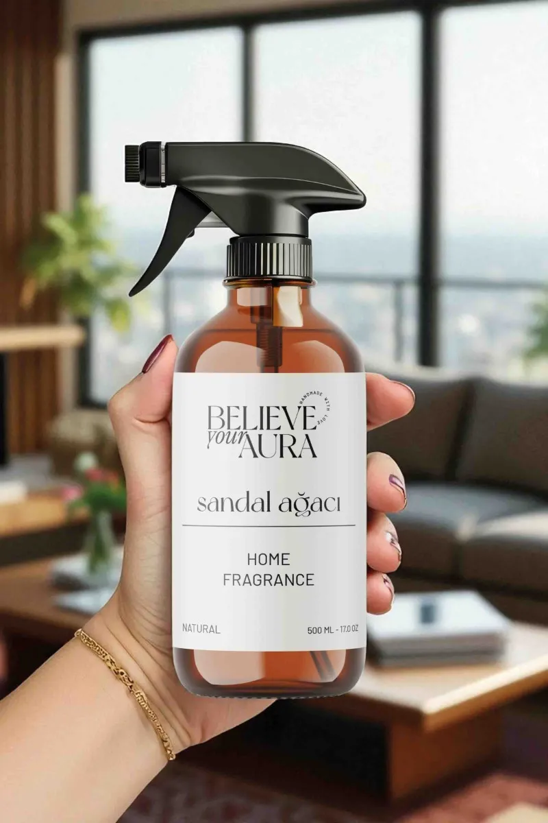 Believe Your Aura Bitkisel Sandal Ağacı Kokulu Doğal Oda Spreyi ODASSND-950