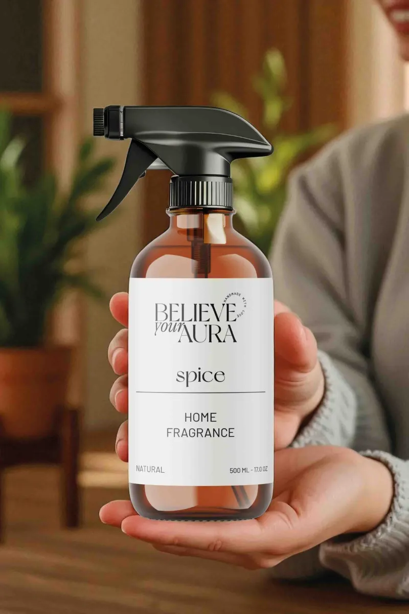 Believe Your Aura  Bitkisel Spice Kokulu Doğal Oda Spreyi ODASSPC-957