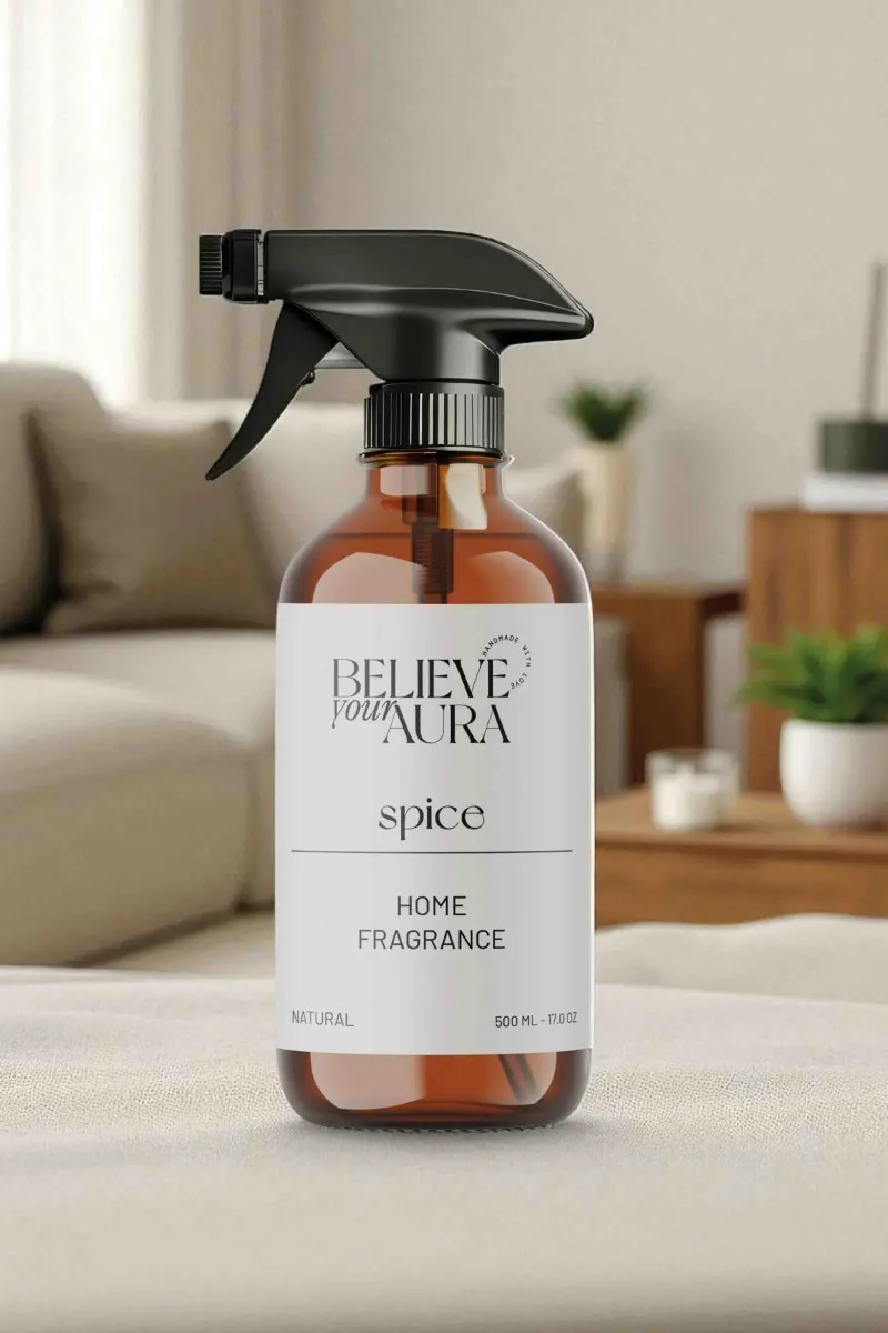 Believe Your Aura  Bitkisel Spice Kokulu Doğal Oda Spreyi ODASSPC-957