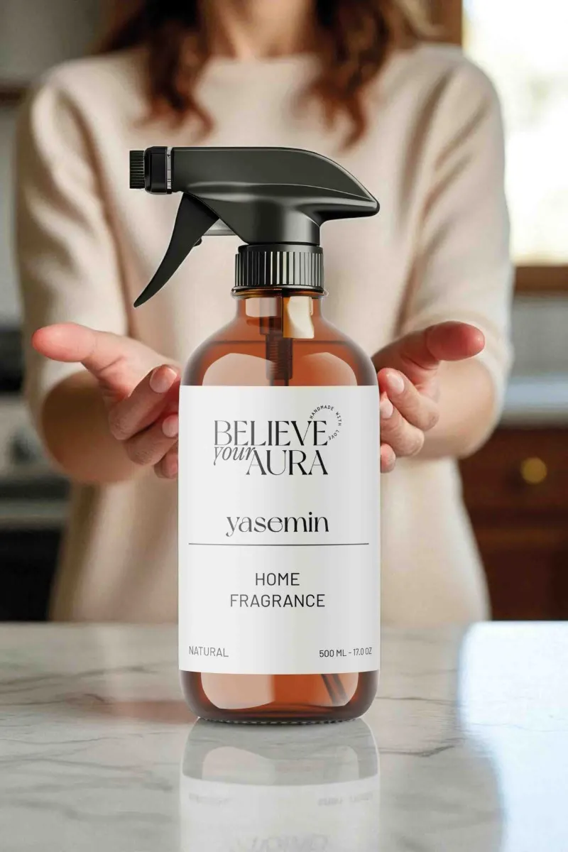 Believe Your Aura Bitkisel Yasemin Kokulu Doğal Oda Spreyi ODASYSM-1150