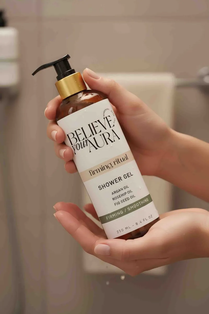 Believe Your Aura Sıkılaştırıcı Duş Jeli - %100 Doğal Sıkılaştırıcı ve Besleyici Bitkisel Duş Bakım Jeli -SHOWERGEL02-250