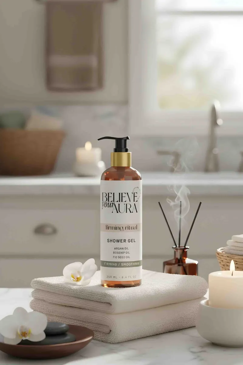 Believe Your Aura Sıkılaştırıcı Duş Jeli - %100 Doğal Sıkılaştırıcı ve Besleyici Bitkisel Duş Bakım Jeli -SHOWERGEL02-250