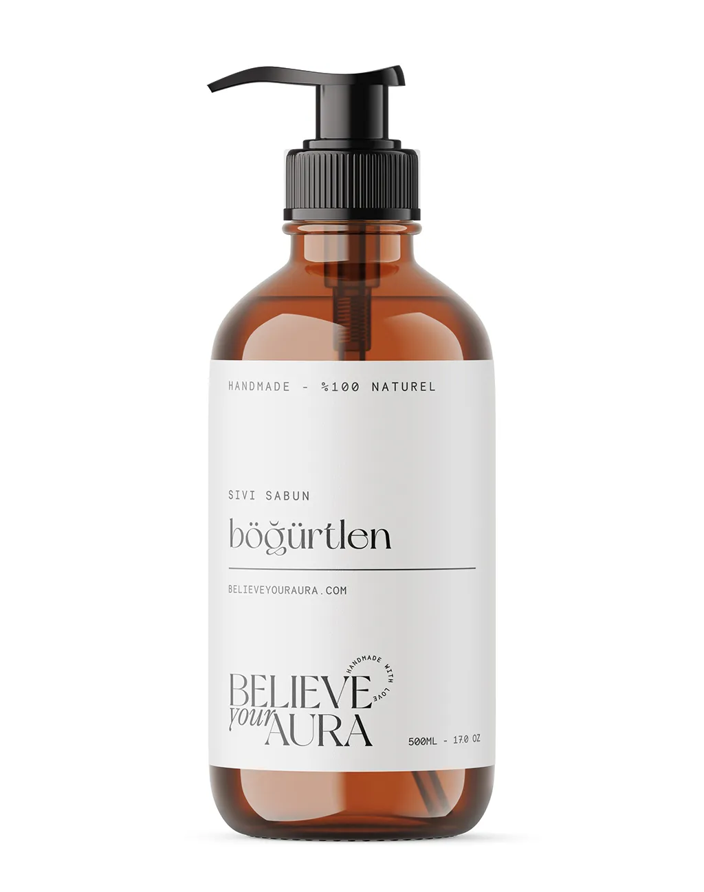 Believe Your Aura E-Vitaminli Aloe Vera Özlü Organik Böğürtlen Bitki Özlü El ve Cilt Sıvı Sabunu SIVBGT154-154