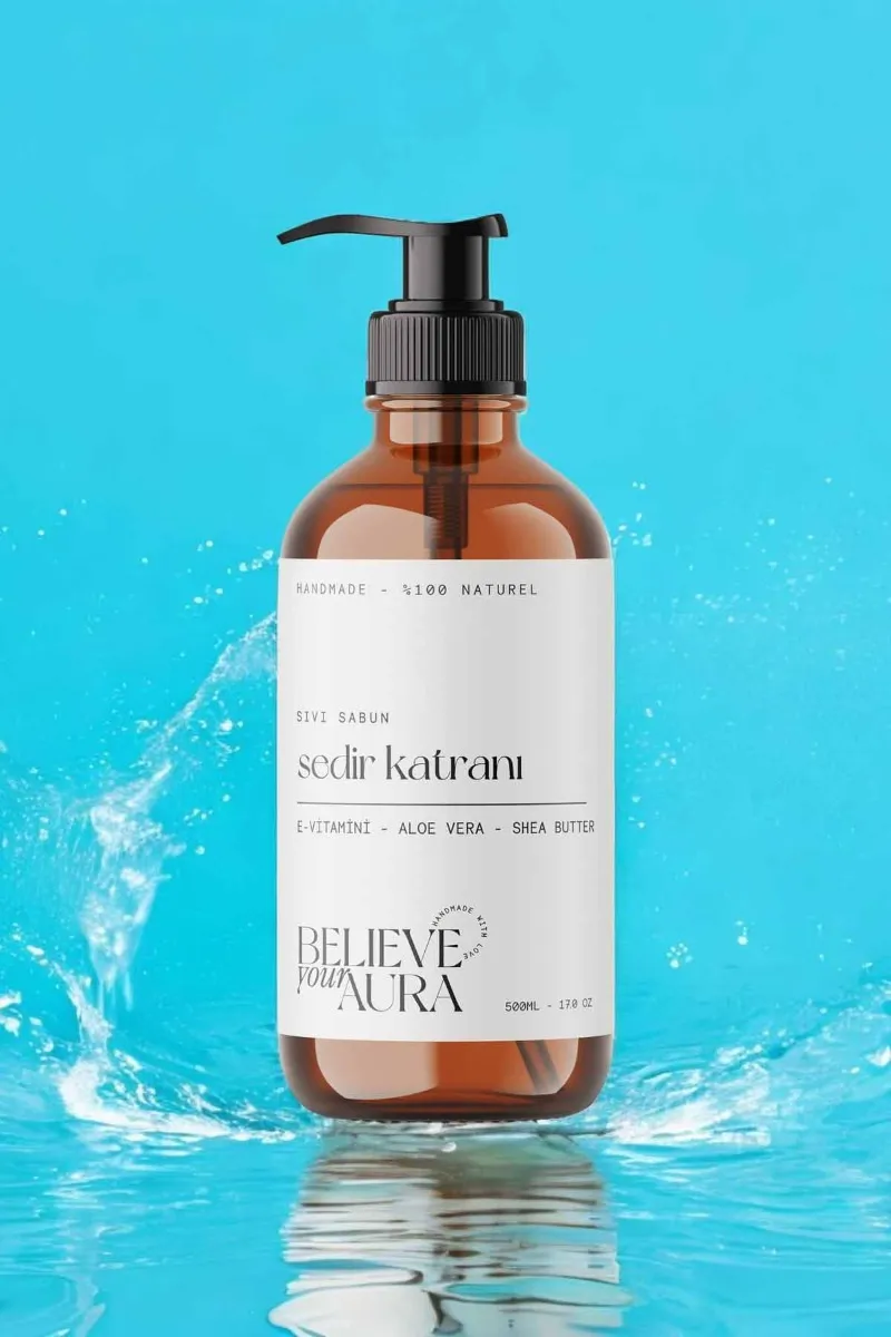 Believe Your Aura Doğal Sedir Katranı Sıvı Sabunu SIVSKT954