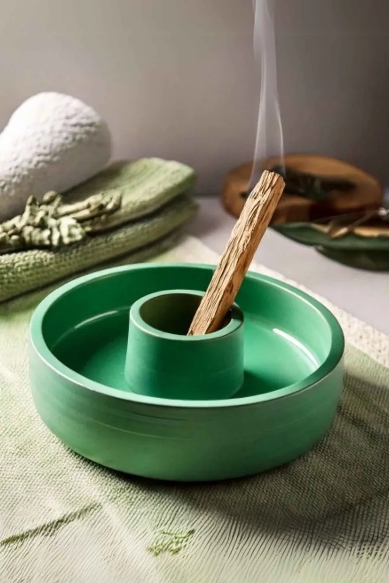 Believe Your Aura Palo Santo Dekoratif Aromaterapi Yeşil Tütsülük ve Palo Santo Tütsü TTS001-13