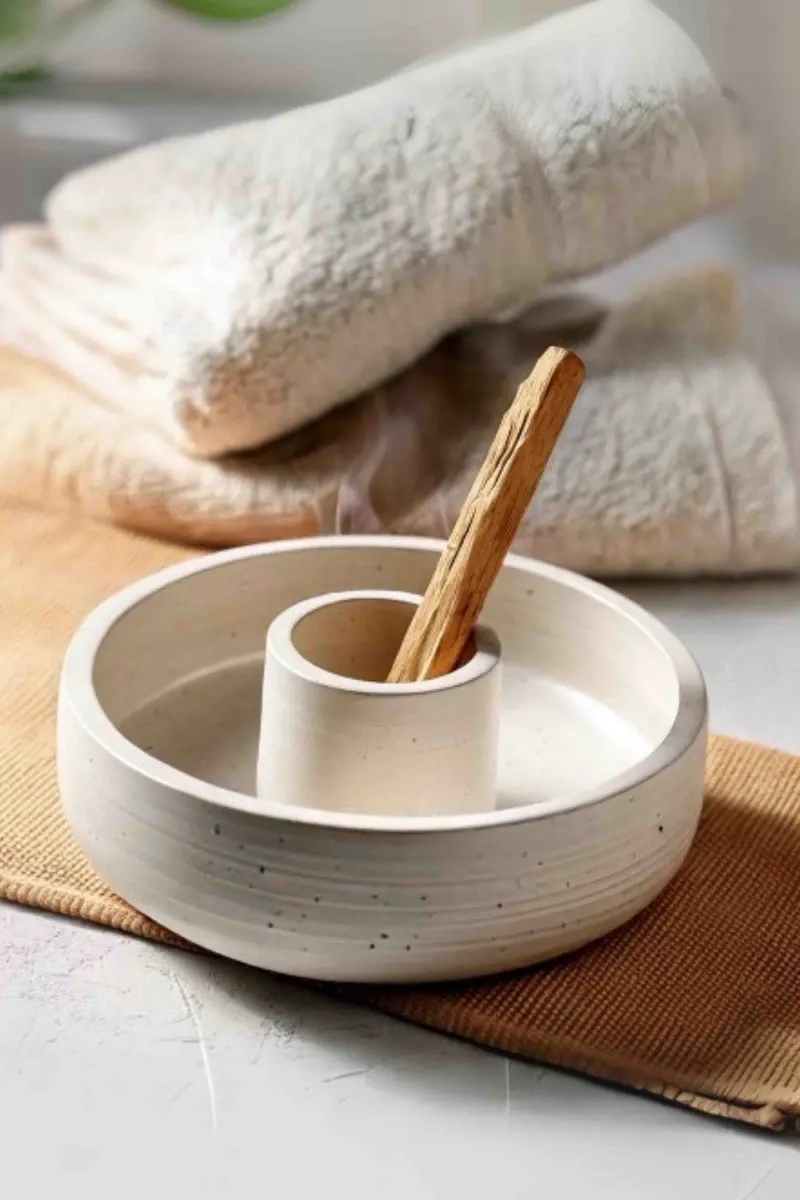 Believe Your Aura Palo Santo Dekoratif Aromaterapi Beyaz Tütsülük ve Palo Santo Tütsü-TTS001-23