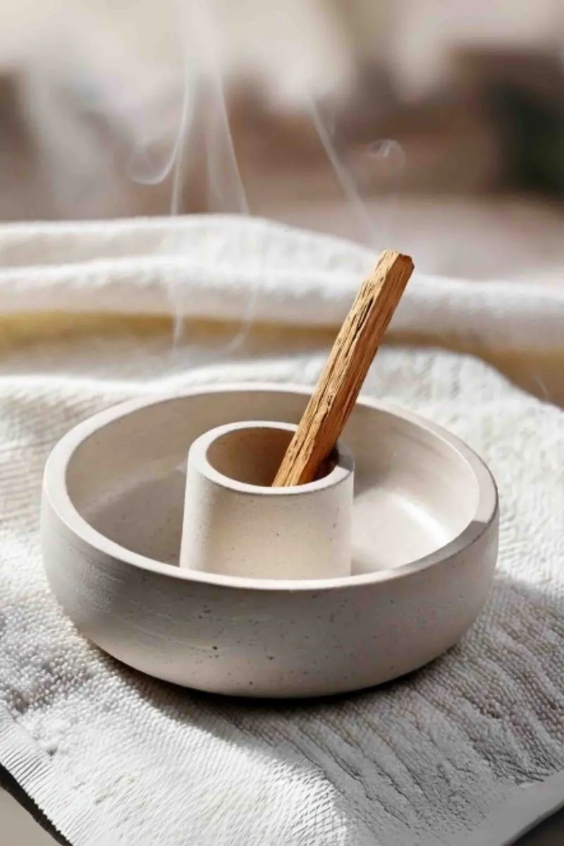 Believe Your Aura Palo Santo Dekoratif Aromaterapi Beyaz Tütsülük ve Palo Santo Tütsü-TTS001-23